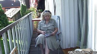 Fucking Old Mother In Law Outside